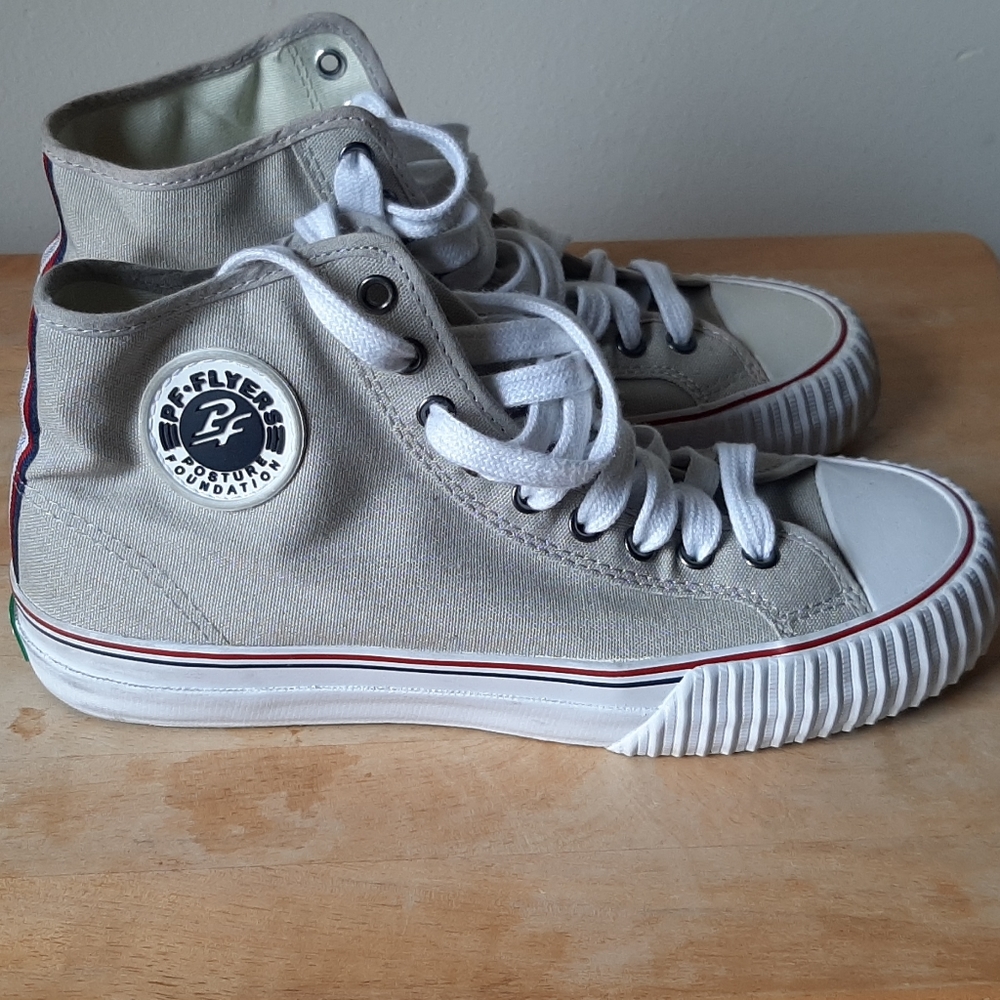 Men's PF Flyers Center Hi Top Gray sz. 8 Unisex